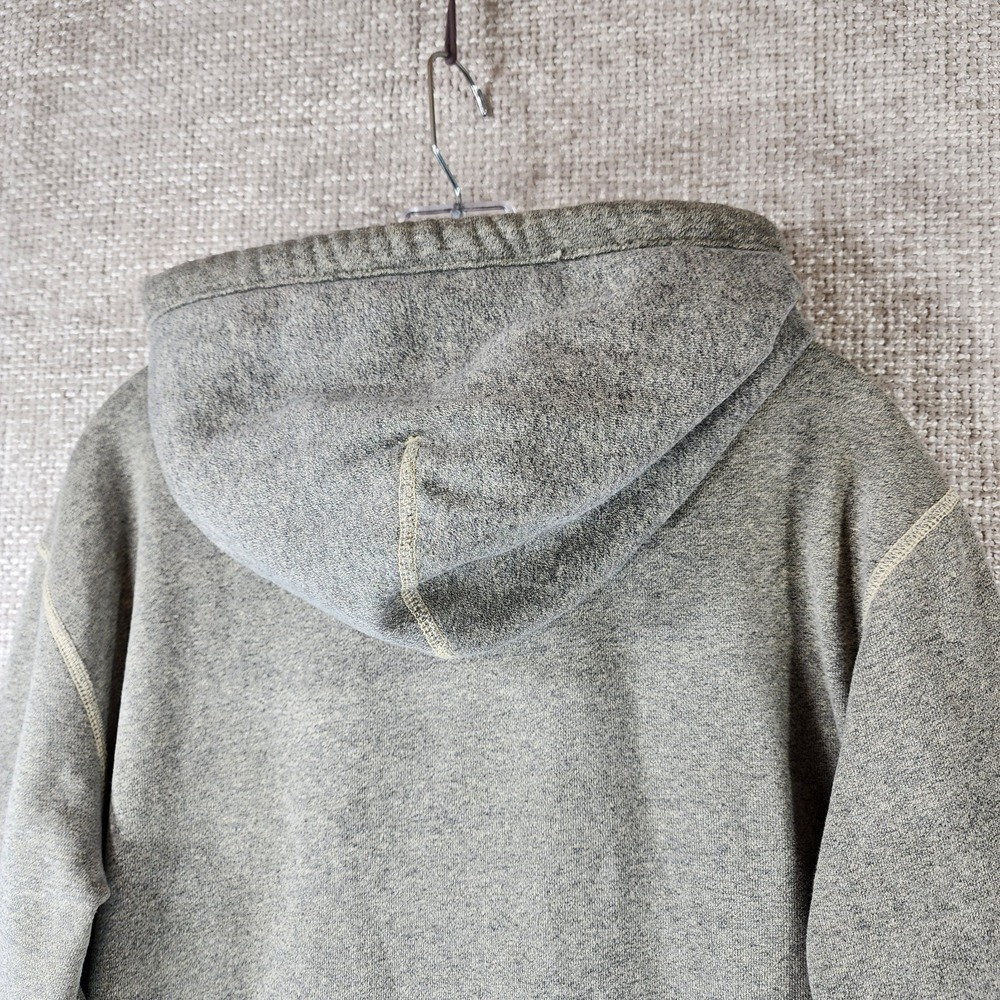 American Eagle Outfitters Hoodie Mens M Gray Full Zip Fleece Vintage 1977 - Picture 9 of 13